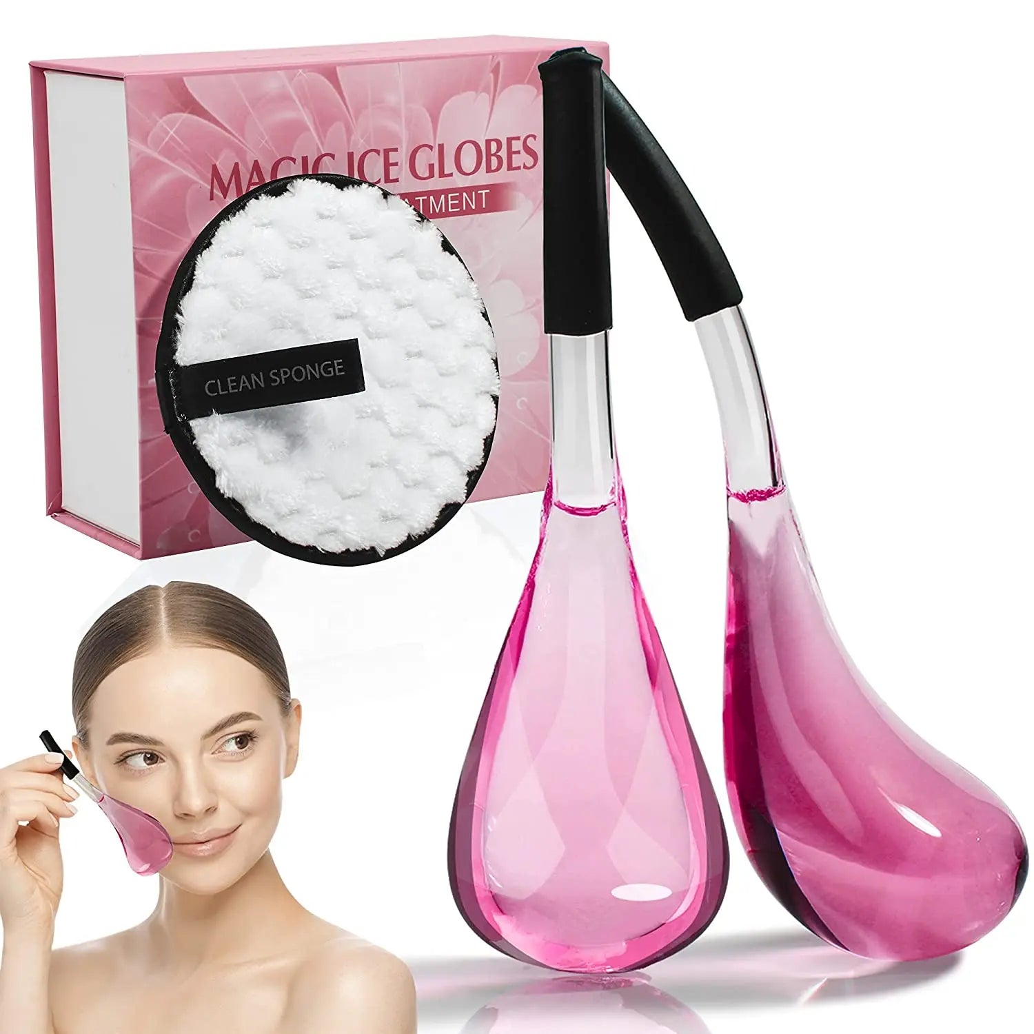 Ice Globes for Face  ForQueens UPDATE PINK  