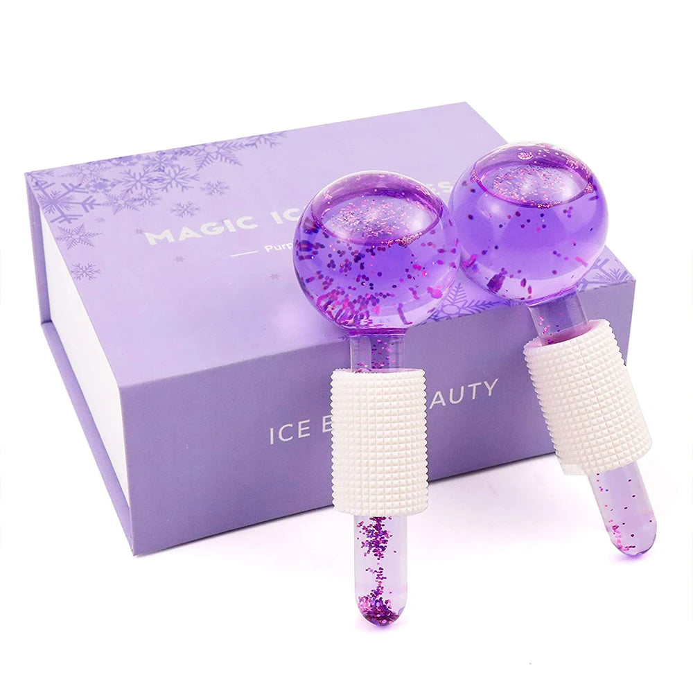 Ice Globes for Face  ForQueens NEW PURPLE SET  